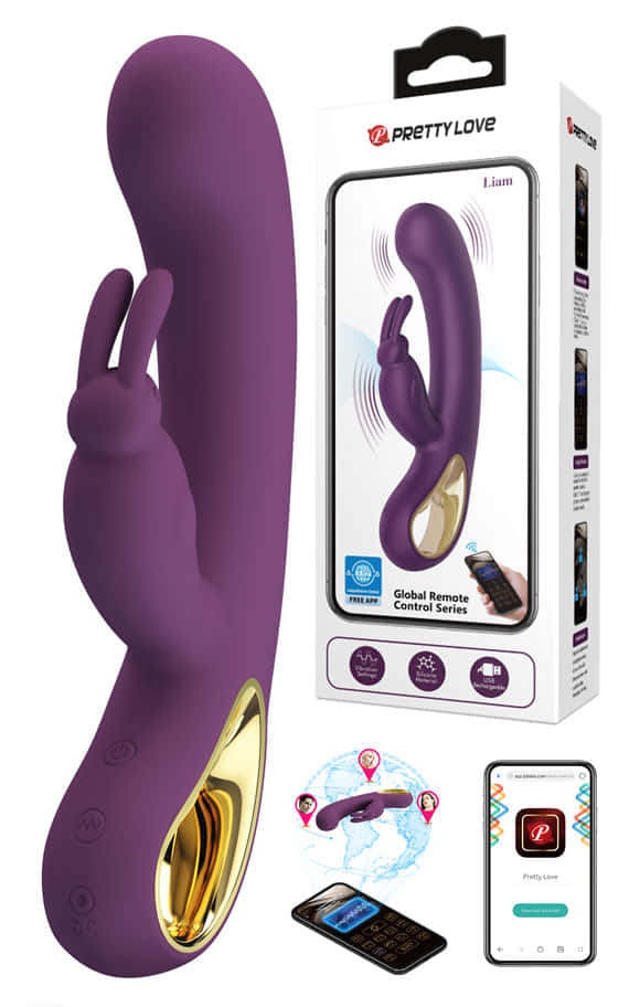 Luxurious silicone vibrator that can be controlled on an app