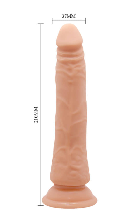 Anatomically Realistic Dildo with Independent Spine and Vacuum