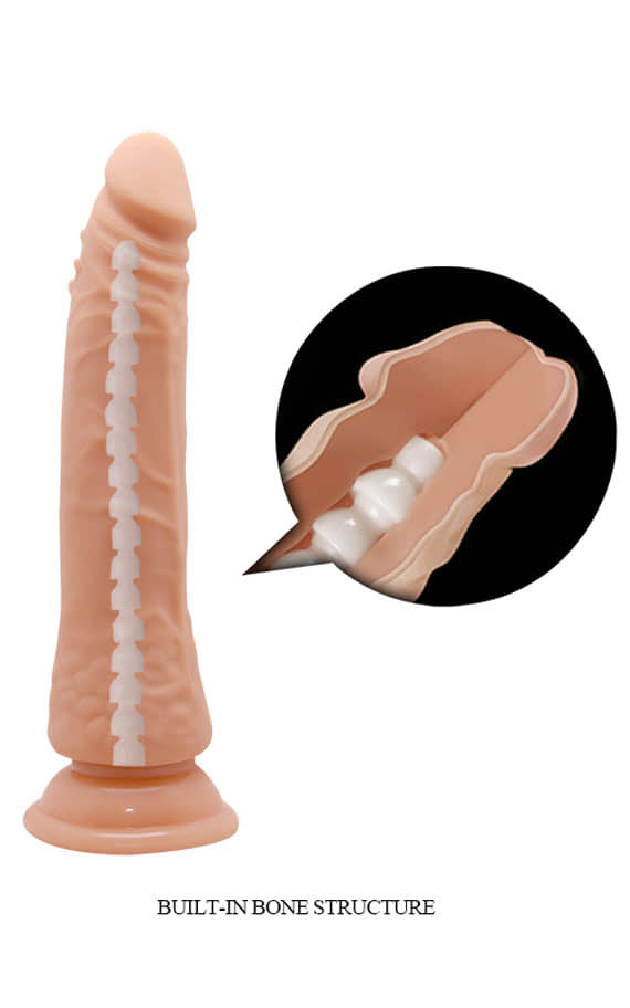 Anatomically Realistic Dildo with Independent Spine and Vacuum