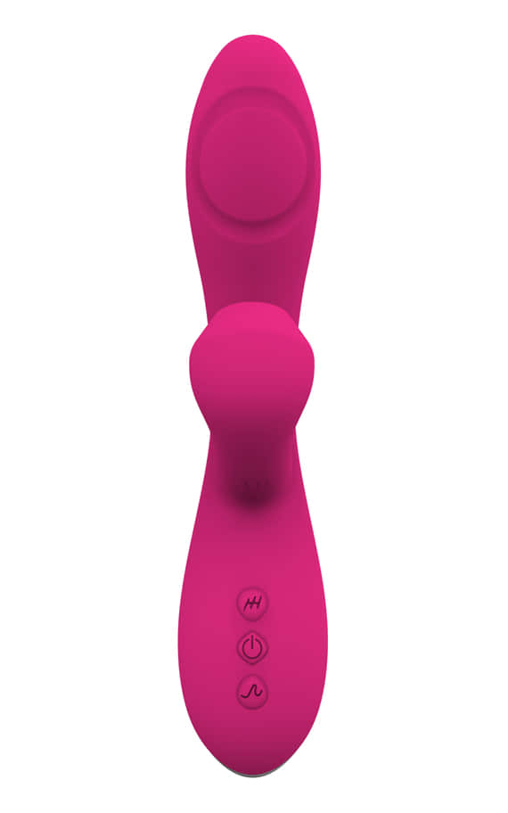 The latest world hit now here too! Powerful combined turbo silicone vibrator, sucker and G-spot stimulator, with three motors at an extra promotional price