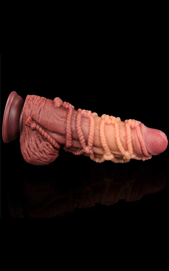 Thick horse dildo with an interesting design