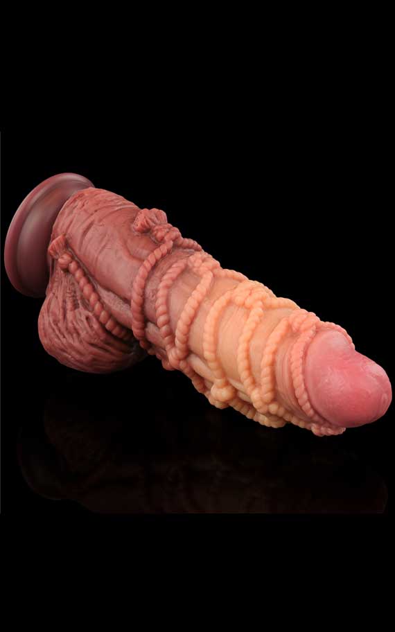 Thick horse dildo with an interesting design