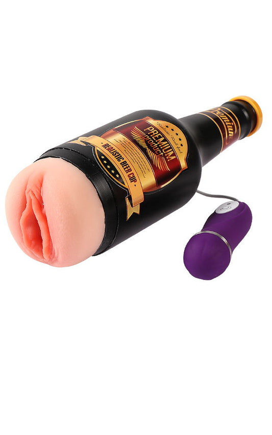 Fantastic Masturbator housed in a Beer Bottle with Vibrations